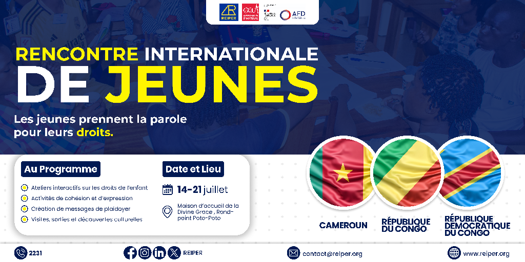 Rencontre Internationale de Jeunes : Trois pays, une même voix pour les droits de l’enfant